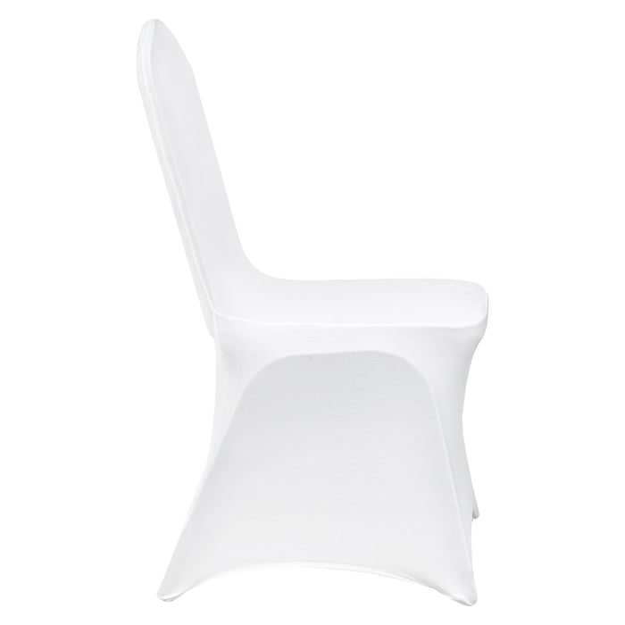 VEVOR Stretch Spandex Folding Chair Covers, Universal Fitted Chair Cover, Removable Washable Protective Slipcovers, for Wedding, Holiday, Banquet, Party, Celebration, Dining (30PCS White)