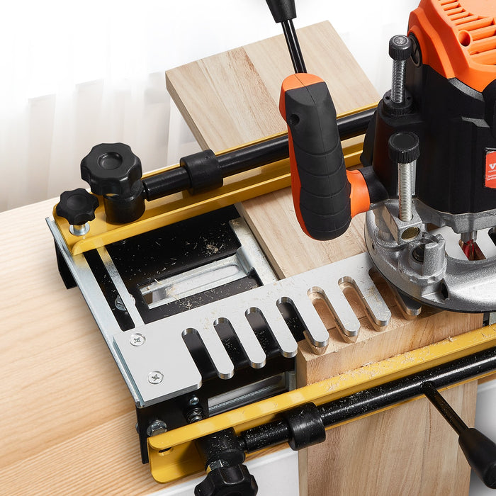 VEVOR Dovetail Jig, 310 mm Width, Dove Tailing Router Jigs with Router Bit & 1/2” Template, Precise Alignment Dove Tail Jig, Mortise and Tenon Jig Woodworking Tools for Furniture & Wood Cabinet Making