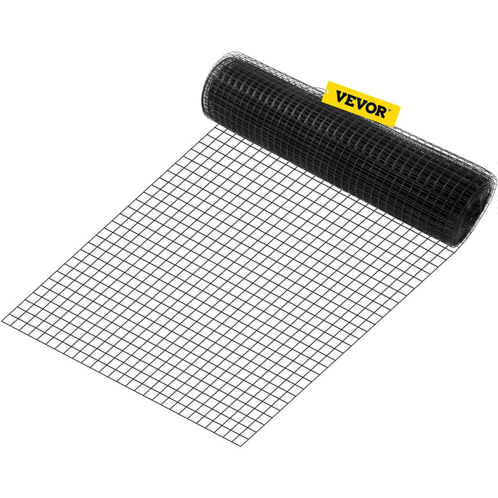 Hardware Cloth, 24" x 100' & 1"x1" Mesh Size, Galvanized Steel Vinyl Coated 16 Gauge Chicken Wire Fencing with A Cutting Plier & A Pair of Fabric Gloves, for Garden Fencing & Pet Enclosures,
