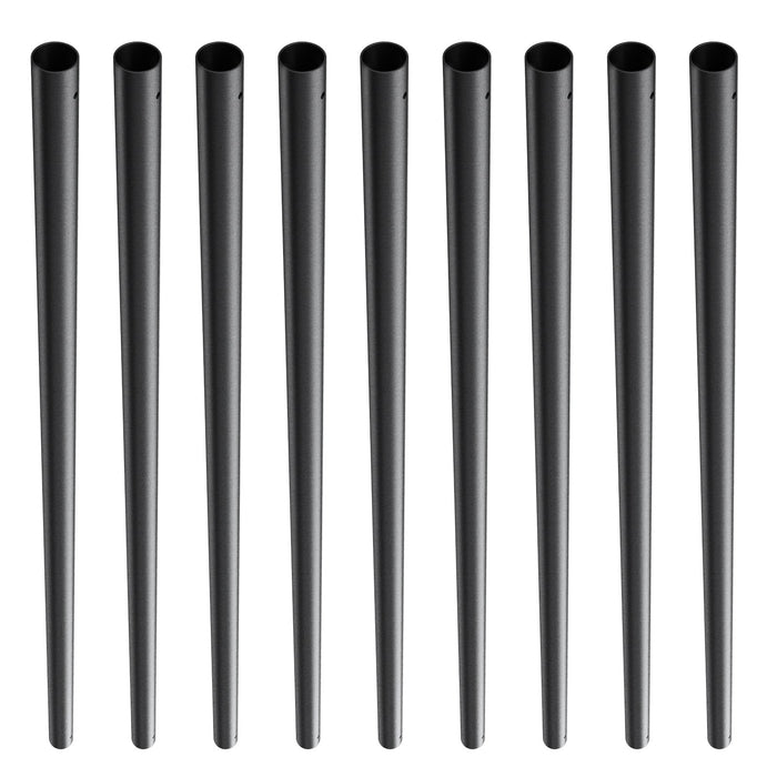 VEVOR Staircase Metal Balusters, 3/4'' Round x 32'' Long Aluminum Decorative Banister Spindles, 101 Pack Deck Baluster with Screws, Classic Hollow Deck Railing Satin Black Powder Coated for Porch