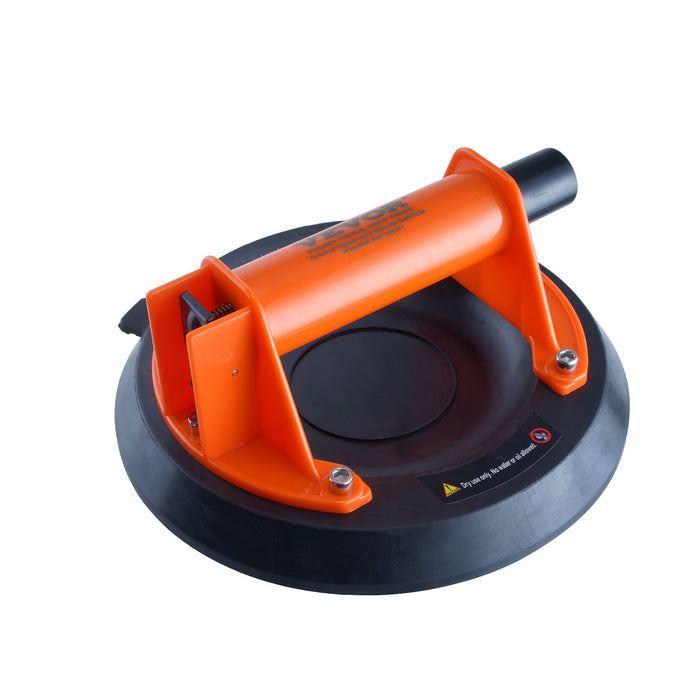 VEVOR Glass Suction Cup, 203 mm 278 kg Capacity, Vacuum Suction Cup with ABS Handle and Carry Box, Heavy Duty Industrial Suction Cup Lifter Tool for Glass, Granite, Tile, Metal, Wood Panel Lifting