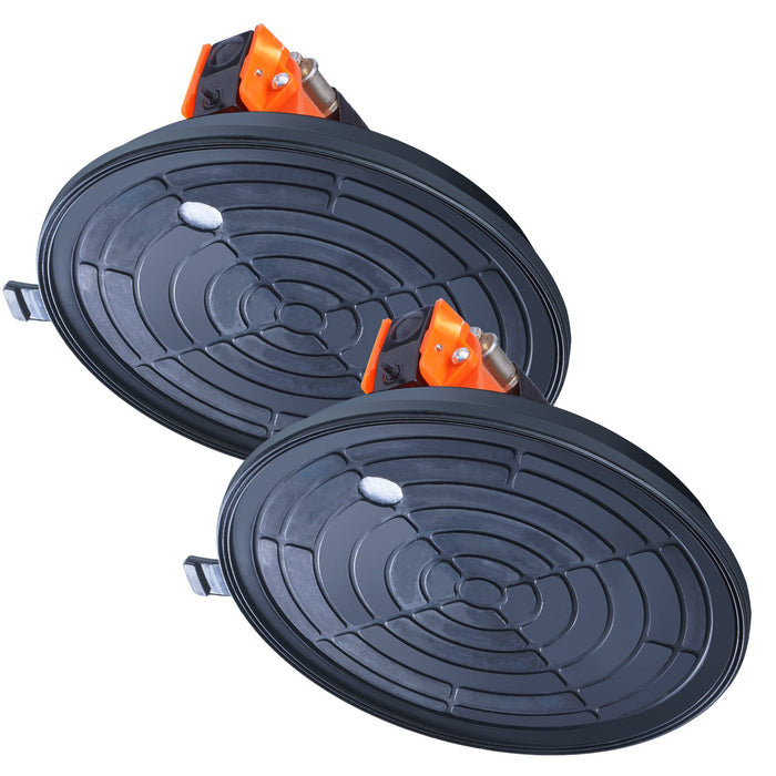 VEVOR Glass Suction Cup, 203 mm 2 Pack 278 kg Capacity, Vacuum Suction Cup with ABS Handle and Carry Box, Heavy Duty Industrial Suction Cup Lifter Tool for Glass, Granite, Tile, Metal, Wood Lifting