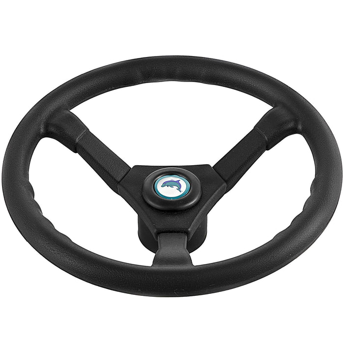Hydraulic Boat Steering Kit, 300HP Hydraulic Steering Helm Pump, Aluminum Alloy Steering Cylinder, 13.5\" Steering Wheel with 10\" Hydraulic Steering Hose for Boat Steering System