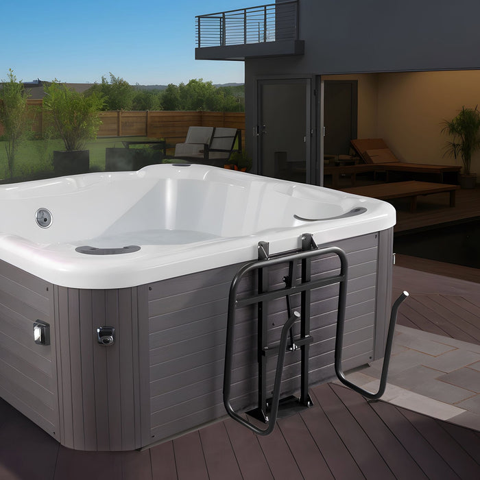 VEVOR Hot Tub Cover Lift, Spa Cover Lift, Hydraulic, Height 84.07cm - 104.9cm Width 134.87cm - 234.95cm Adjustable, Installed Underneath on one Sides, Suitable for Various Sizes of Hot Tubs, Spa