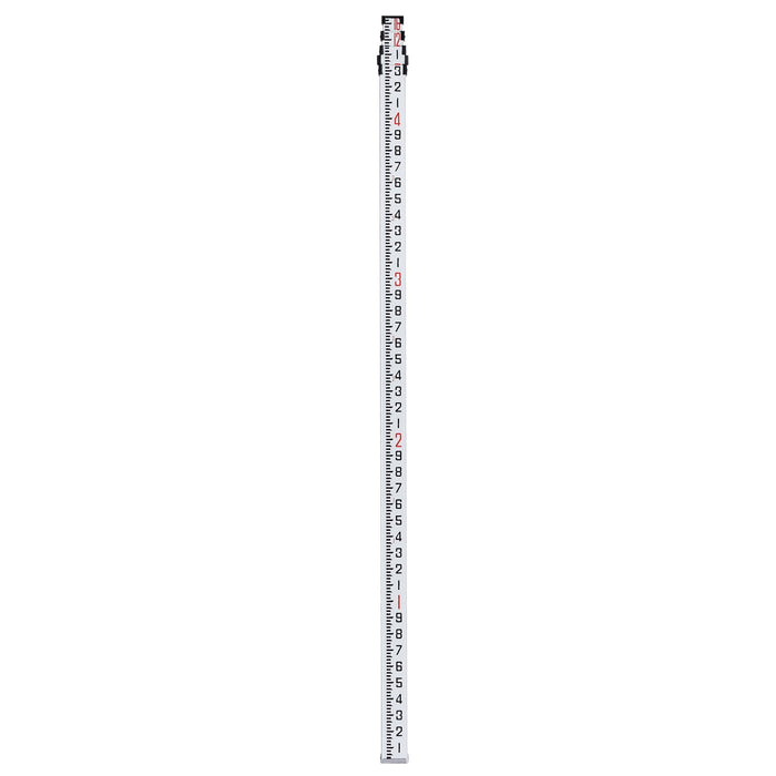 VEVOR Measuring Rod 16-Feet/10ths 4 Sections Telescopic Grade Rod 1/10ft w/ Bag