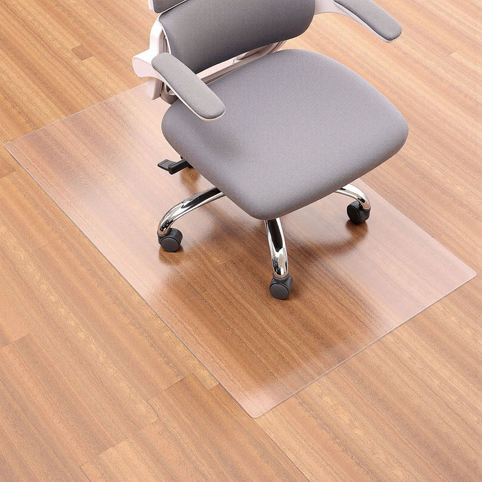 Chair Mat, 915 x 1225 mm Transparent Office Chair Mat for Hard Floors, Floor Protector for Rolling Chairs, Non-Slip & Easy to Clean, Smooth Glide Under Desk Rug for Home Office (Rectangular)