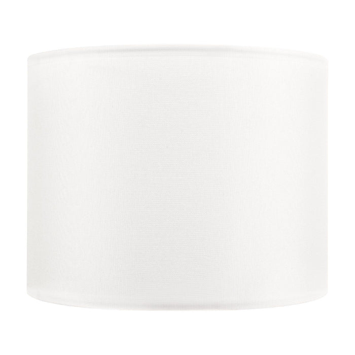 Drum Lamp Shade, 33 cm Top x 33 cm Bottom x 25 cm High, Medium Drum Linen Lampshade, Replacement Lamp Shade for Table Lamps Floor Lamps Pendant Lights, Easy Assembly Required (Off-white Linen)
