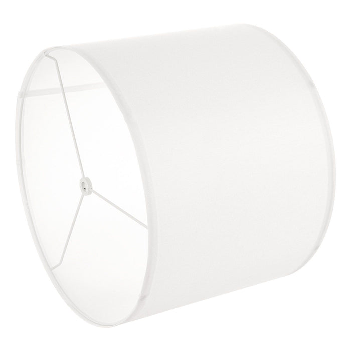 Drum Lamp Shade, 33 cm Top x 33 cm Bottom x 25 cm High, Medium Drum Linen Lampshade, Replacement Lamp Shade for Table Lamps Floor Lamps Pendant Lights, Easy Assembly Required (Off-white Linen)