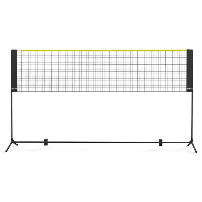 VEVOR Badminton Net, Height Adjustable Volleyball Net, 10ft Wide Foldable Pickleball Net, Portable Easy Setup Tennis Net Set with Poles, Stand and Carry Bag, for Kids Backyard Game Indoor Outdoor Use