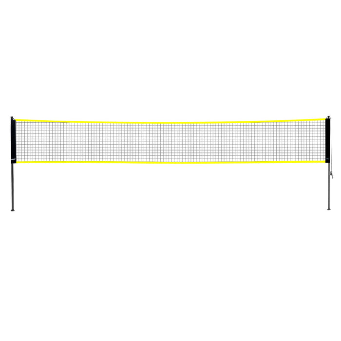 VEVOR Badminton Net Set, Outdoor Backyard Beach Park Badminton Net, Portable Badminton Equipment Set, Adults Kids Badminton Net with Poles, Carrying Bag, 4 Iron Rackets, and 3 Nylon Shuttlecocks