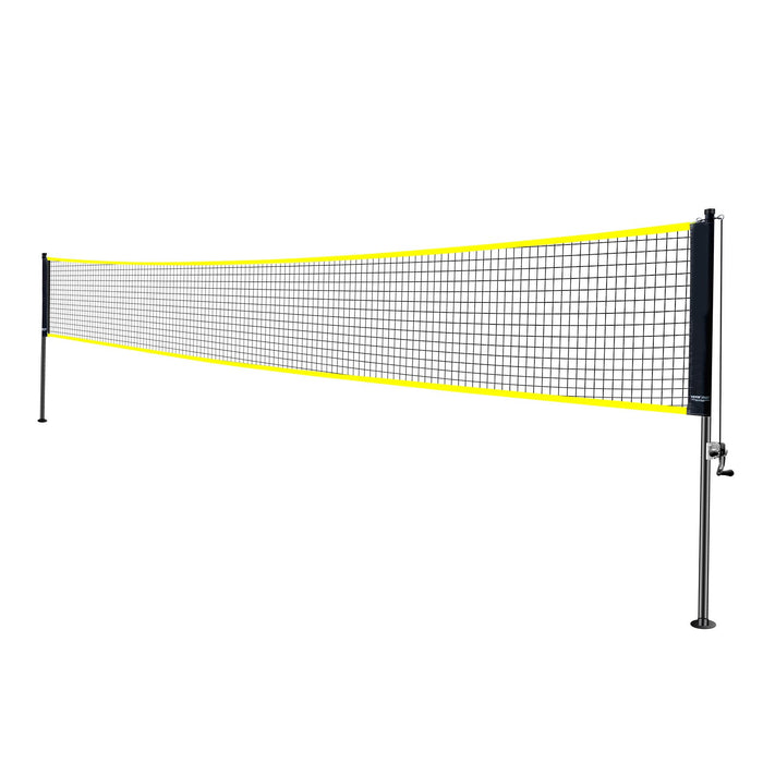 VEVOR Badminton Net Set, Outdoor Backyard Beach Park Badminton Net, Portable Badminton Equipment Set, Adults Kids Badminton Net with Poles, Carrying Bag, 4 Iron Rackets, and 3 Nylon Shuttlecocks