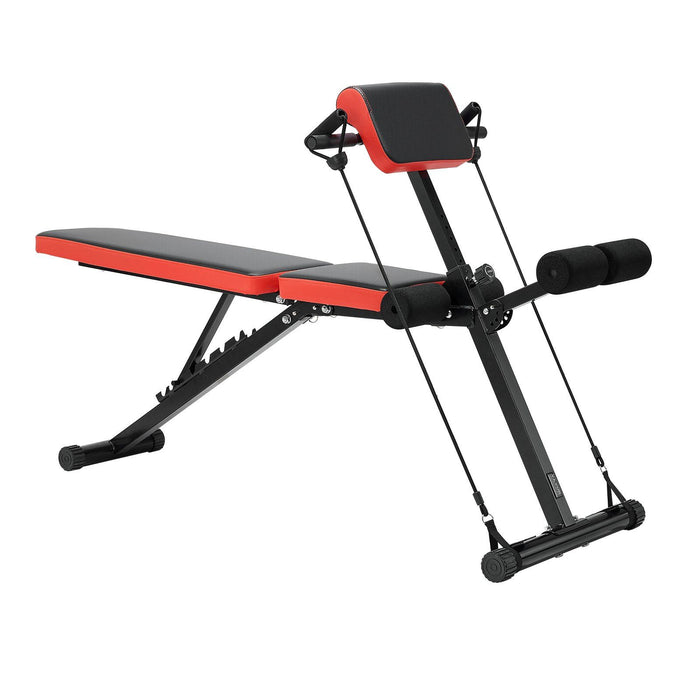 Multi-Functional Weight Bench for Full Body Workout, Roman Chair Hyperextension Bench, 770 lbs Adjustable & Foldable Equipment for Back Arm Core Ab Workout, Sit Up Exercise Machine for Home Gym