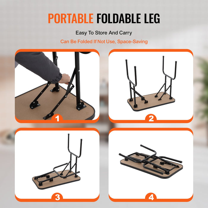 VEVOR Pet Grooming Table Arm with Clamp, 808 x 460 mm Dog Grooming Station, Foldable Pets Grooming Stand for Medium and Small Dogs, Free No Sit Haunch Holder with Grooming Loop, Bearing 99.8kg