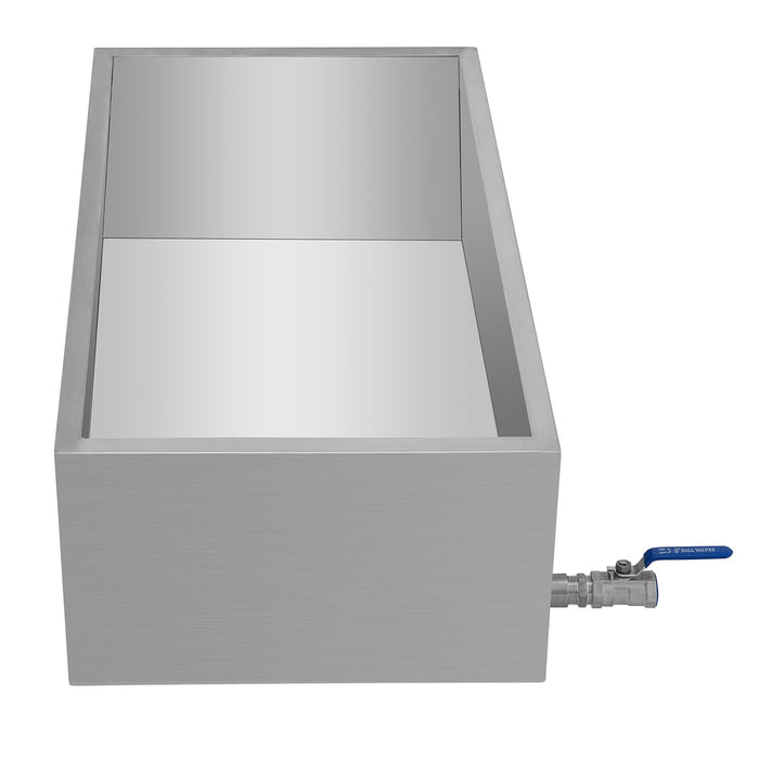 VEVOR Maple Syrup Evaporator Pan 76x41x24 cm Stainless Steel Maple Syrup Boiling Pan with Valve for Boiling Maple Syrup