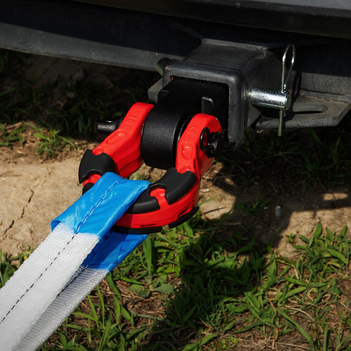 Shackle Hitch Receiver, Fits 50 mm Receivers, 29.9 Tons Breaking Strength, D Ring Shackle with Trailer Hitch Lock Pin, Heavy Duty Towing Accessories for Trucks, Jeeps, Off-Road Vehicle Recovery