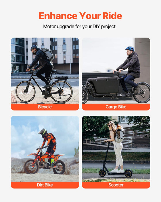 VEVOR 3000W Electric Brushless DC Motor, 72V 4900rpm Go Kart Electric Motor, Electric Dirt Bike Motor Engine for E-Bike Motorcycle Scooter DIY