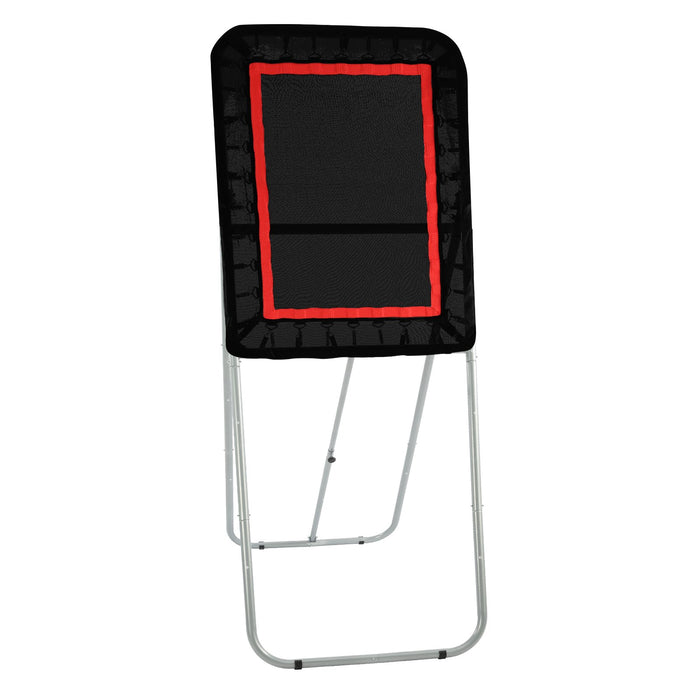 VEVOR Folding Lacrosse Rebounder for Backyard, 3x4 Ft Volleyball Bounce Back Net, Pitchback Throwback Baseball Softball Return Training Screen, Adjustable Angle Shooting Practice Training Wall, Black