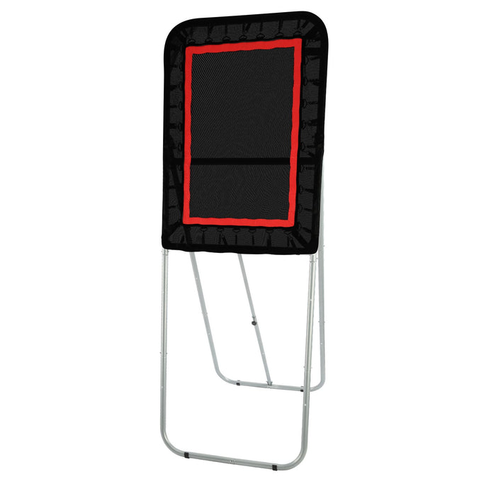 VEVOR Folding Lacrosse Rebounder for Backyard, 3x4 Ft Volleyball Bounce Back Net, Pitchback Throwback Baseball Softball Return Training Screen, Adjustable Angle Shooting Practice Training Wall, Black