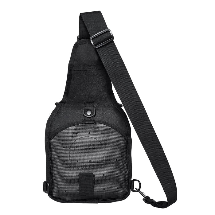 VEVOR Tactical Sling Bag 10L Military Rover Shoulder Sling Backpack Black