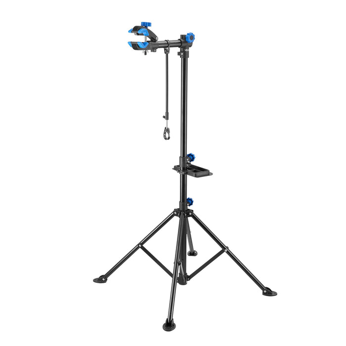 VEVOR Bike Repair Stand, 29.9 kg Heavy-duty Bicycle Work Stand with 835-1440 mm Adjustable Height & Magnetic Tool Tray, Foldable Bicycle Maintenance Rack, Shop Home Mechanics for Mountain & Road Bike