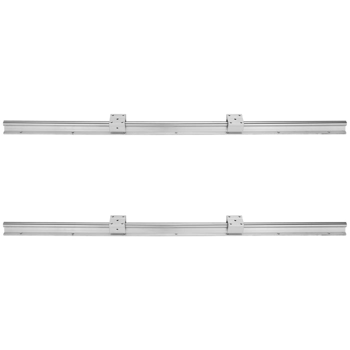 VEVOR Linear Guide Rail Set, SBR12 1000mm, 2 PCS 39.4 in/1000 mm SBR12 Guide Rails and 4 PCS SBR12UU Slide Blocks, Linear Rails and Bearings Kit for Automated Machines DIY Project CNC Router Machines
