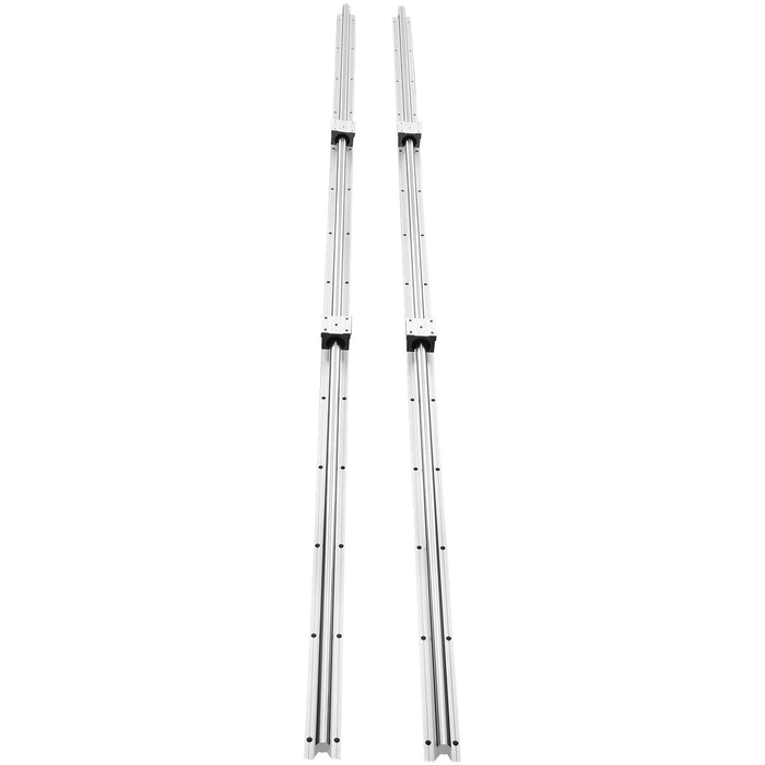 VEVOR Linear Guide Rail Set, SBR16 2000mm, 2 PCS 78.7 in/2000 mm SBR16 Guide Rails and 4 PCS SBR16UU Slide Blocks, Linear Rails and Bearings Kit for Automated Machines DIY Project CNC Router Machines