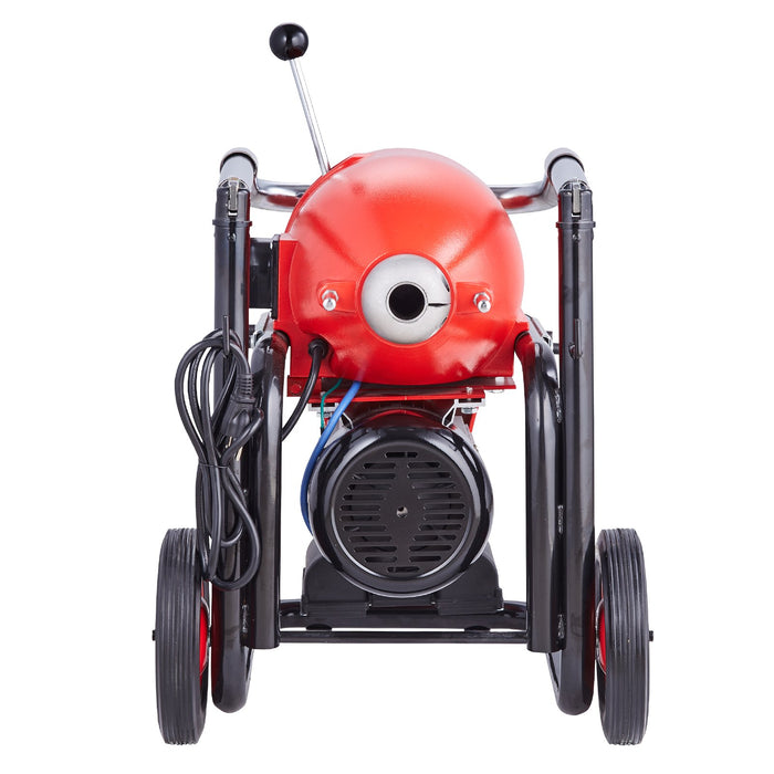 VEVOR Drain Cleaner Machine 120FT x 6/5" 1100W Sectional Snake Auger Manual Feed