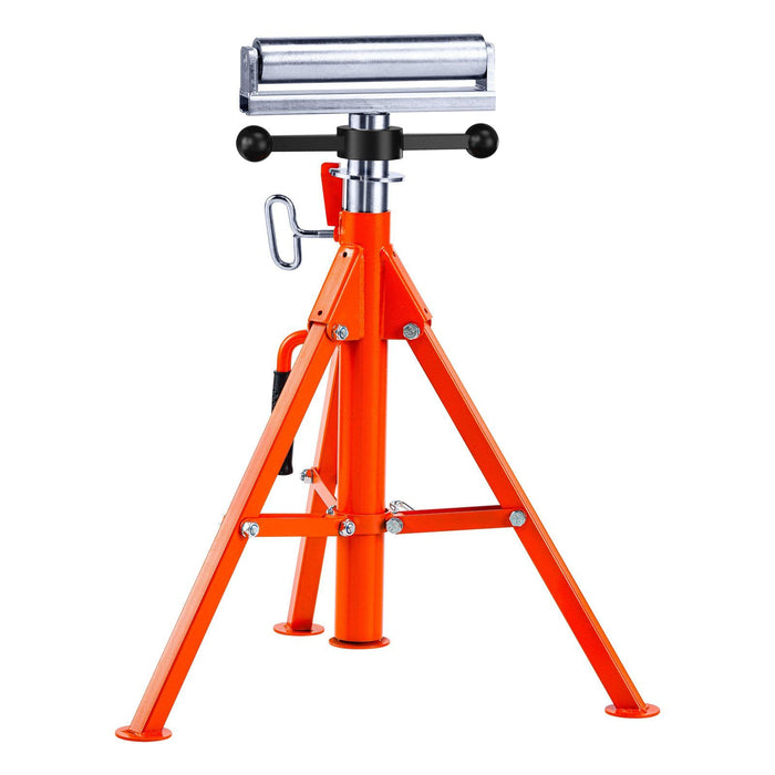 Roller Stand, Heavy Duty 1136 KG Load Capacity, 27.6"-52" Height Adjustable, 45# Steel Folding Roller Support Stand for Pipes, Wooden Boards