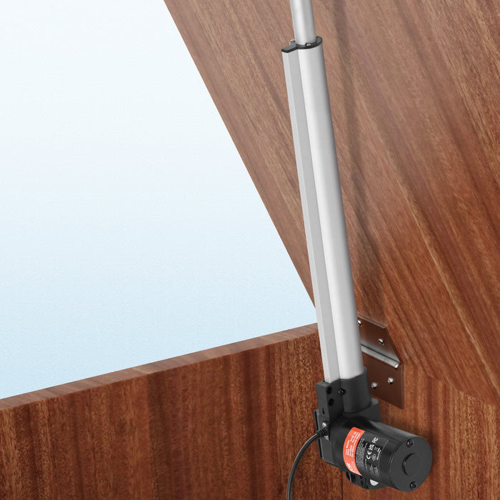 Linear Actuator 12V, 16 Inch Heavy Duty 1320lbs/6000N Linear Actuator, 0.19"/s Linear Motion Actuator with Mounting Bracket & IP44 Protection for Electric Door Industrial Machinery Vessels Cargo