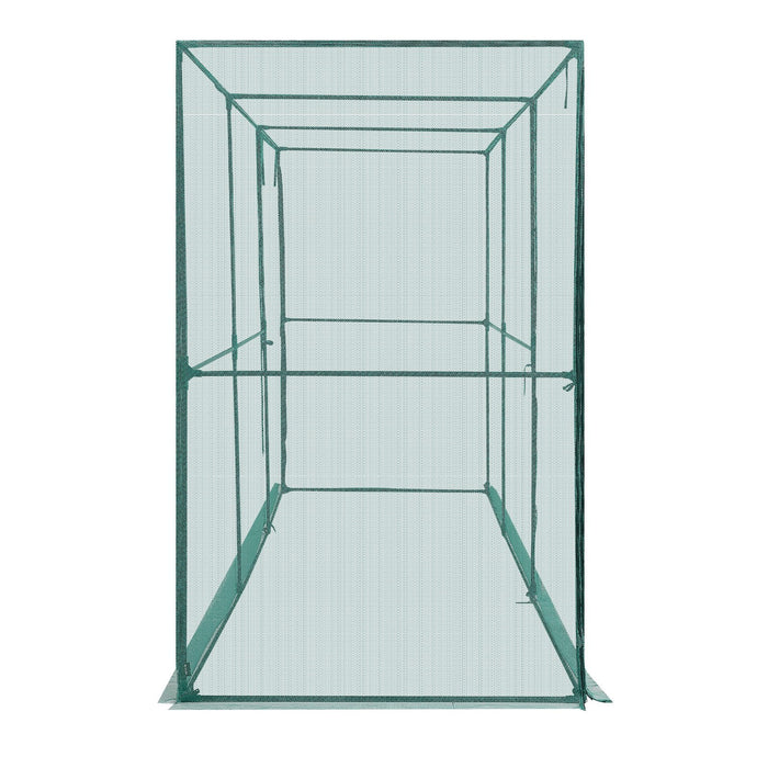 VEVOR Crop Cage, 3.56 x 1.2 x 1.94 m Plant Protection Tent with Zippered Door, Wind-Resistant Tall Crop Cage, Easy to Install, Outdoor Raised Bed Cover, Tomato Plant Netting for Garden Patio Lawn