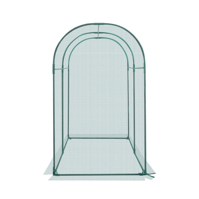 Crop Cage, 1.8 x 0.91 x 1.5 m Plant Protection Tent with Zippered Door, Wind-Resistant Tall Crop Cage, Easy to Install, Outdoor Raised Bed Cover with Frame, Plant Netting for Garden Patio Lawn