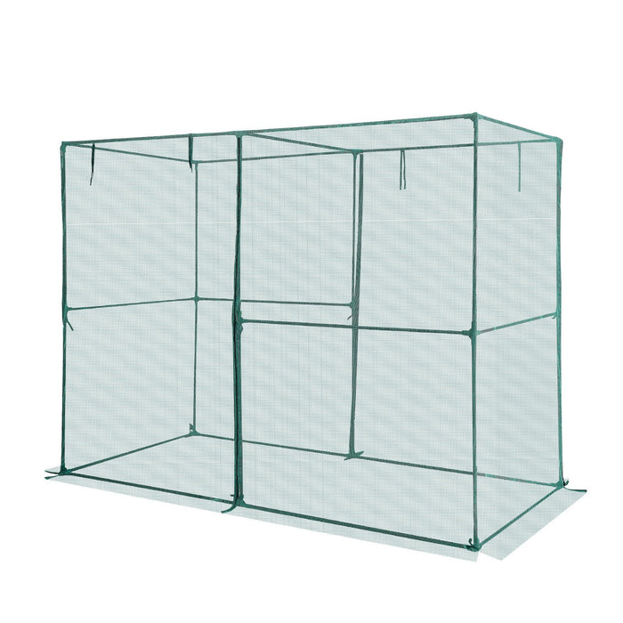 VEVOR Crop Cage, 2.39 x 1.2 x 1.8 m Plant Protection Tent with Zippered Door, Wind-Resistant Tall Crop Cage, Easy to Install, Outdoor Raised Bed Cover, Tomato Plant Netting for Garden Patio Lawn