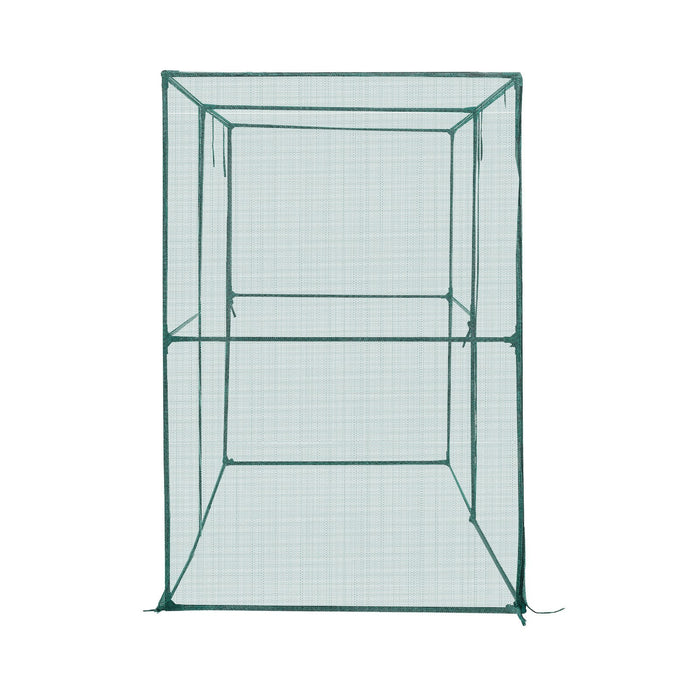 VEVOR Crop Cage, 2.39 x 1.2 x 1.8 m Plant Protection Tent with Zippered Door, Wind-Resistant Tall Crop Cage, Easy to Install, Outdoor Raised Bed Cover, Tomato Plant Netting for Garden Patio Lawn