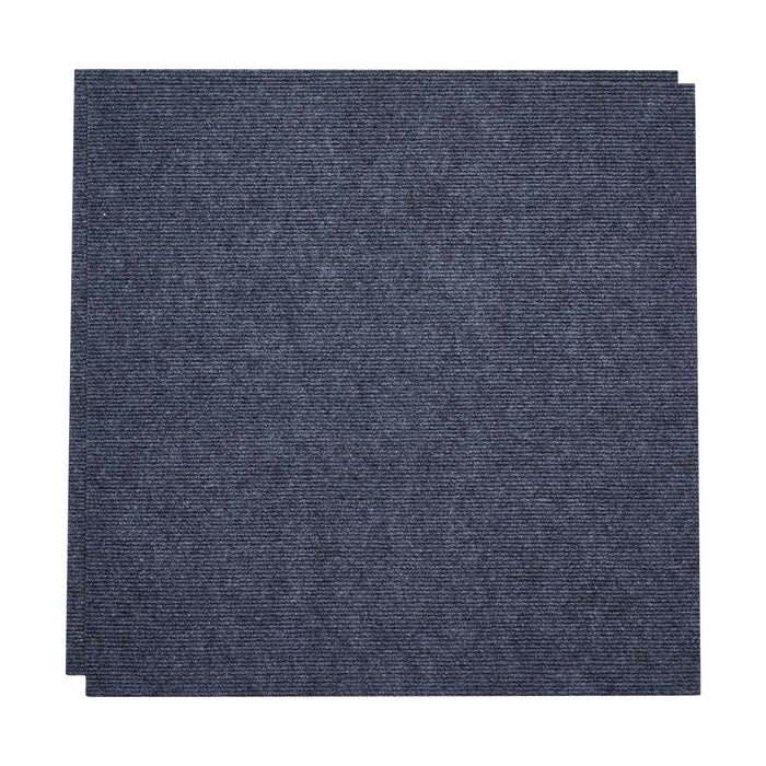 Carpet Tiles 610x610 mm, 15 Pack Peel and Stick Carpet Square Rug, Self Adhesive Commercial Floor Soft Padded for Seamless Cover 5.6㎡, Easy DIY Replacement for Living Room Office, Gray
