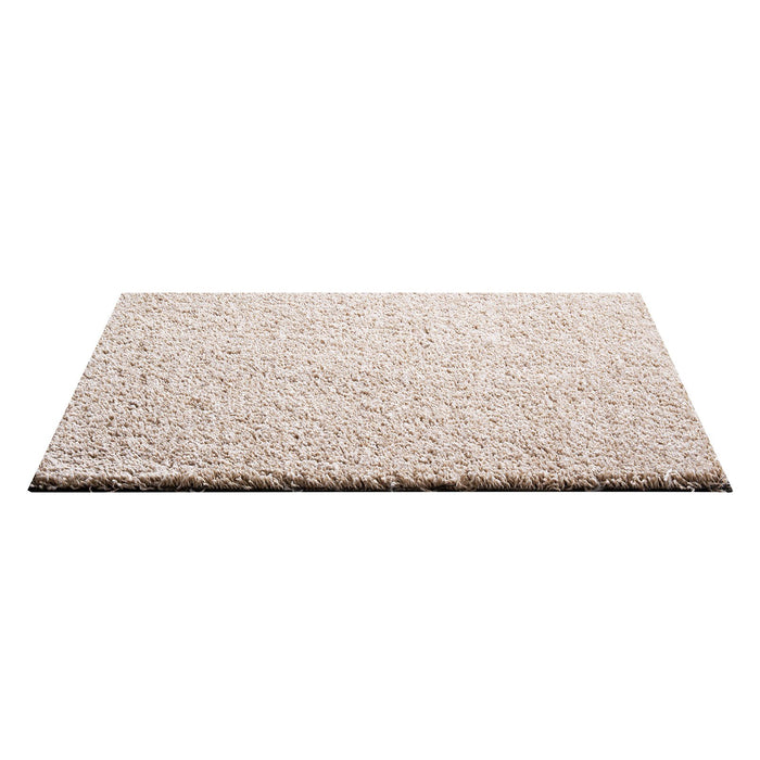 VEVOR Carpet Tiles 457x457 mm, 10 Pack Carpet Square Rug Detachable & Damage-free, Self Adhesive Home Floor Soft Plush Padded for 2.1㎡ Coverage, Easy DIY for Living Room & Bedroom, Light Brown