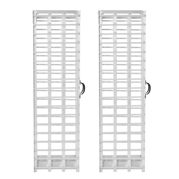 Aluminum Ramps, 2000 lbs, 2Pcs Heavy-duty Ramps with Wider Ramp Surface, Universal Stable Loading Ramp with Handles, Fit for ATV, UTV, Motorcycle, Electric Bicycle, etc.