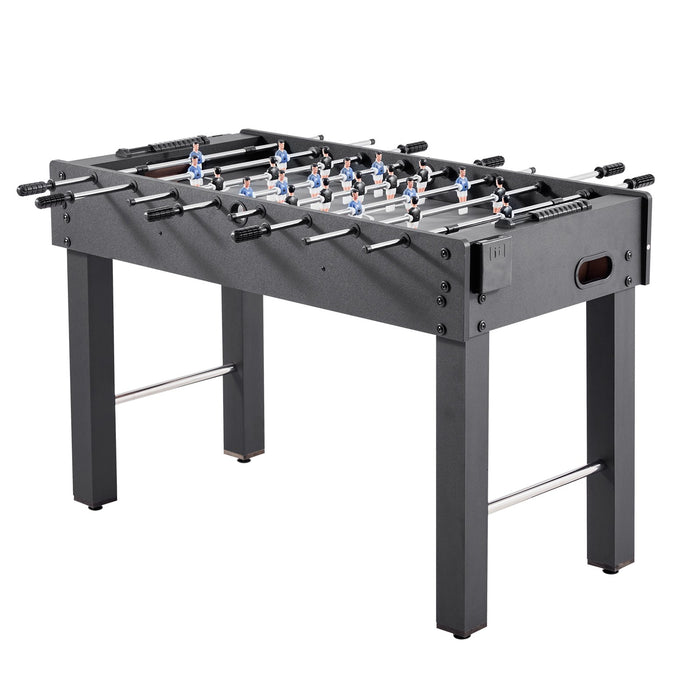 VEVOR Foosball Table, 121 cm Standard Size Table, Indoor Full Size Foosball Tables for Home, Family, and Game Room, Durable Soccer Set, Includes 2 Balls, Score Keeper, and 2 Cup Holders