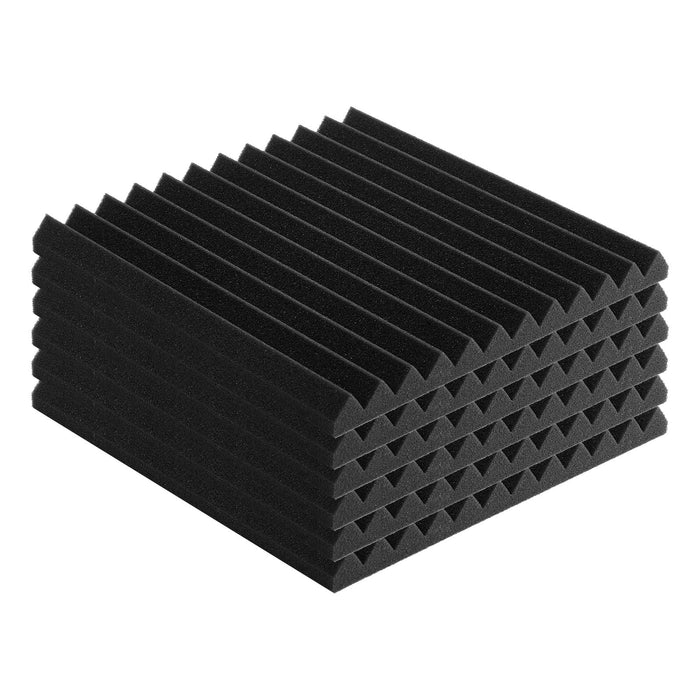 VEVOR Acoustic Foam Panels 48 Pack 12 x 12 x 1 in Adhesive for Wall Ceiling