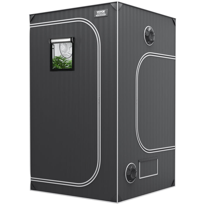 VEVOR Grow Tent 48 x 48 x 80 in Indoor Growing Tent Hydroponic Window Door Tray