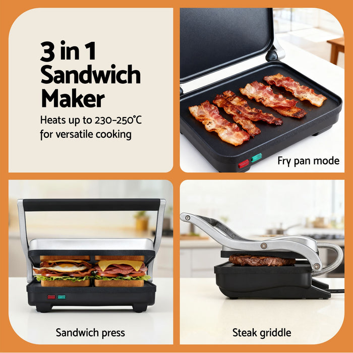 Devanti Cordless Wet Dry Vacuum Mop plus Sandwich Maker Panini Press