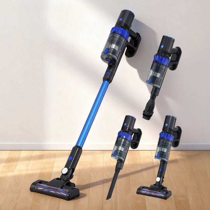 Devanti Stick Vacuum Cleaner Brushless Cordless 350W Blue