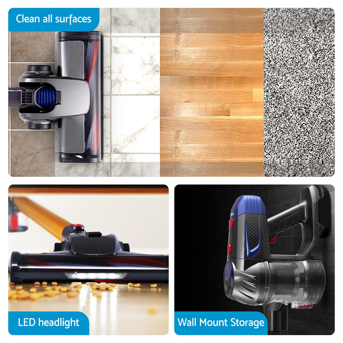 Devanti K7 Cordless Stick Vacuum Cleaner plus 3-in-1 Sandwich Maker