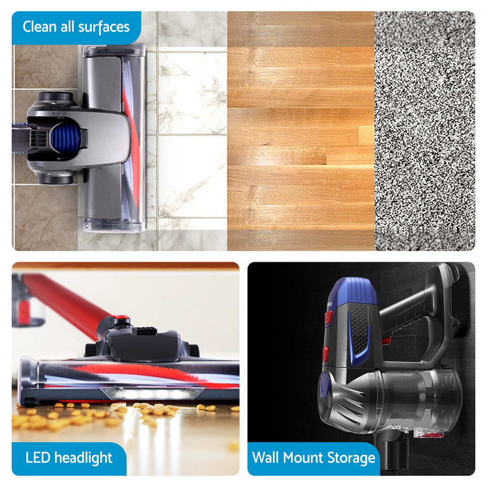 Devanti K7 Cordless Stick Vacuum Cleaner plus 3-in-1 Sandwich Maker