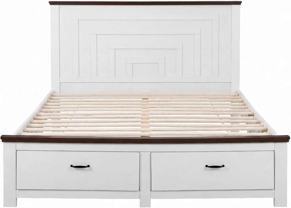 Artiss Double Wooden Bed Frame and 2 Bedside Table Bedroom Furniture Set
