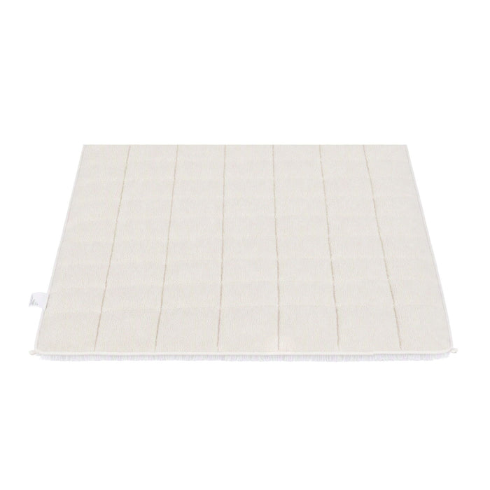 Giselle Faux Fur Weighted Blanket 2 Sided Long Pile Sherpa Reverse Cream 6.8KG 120 x 180cm