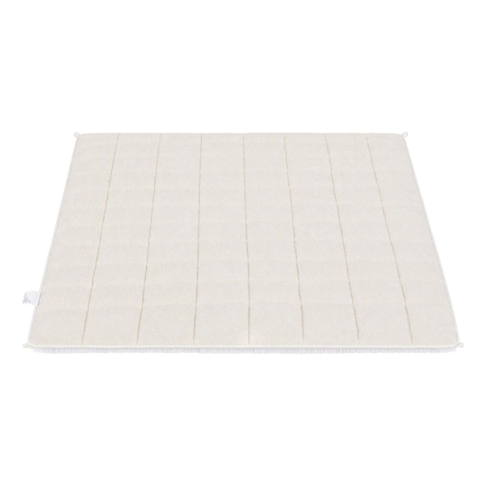 Giselle Faux Fur Weighted Blanket 2 Sided Long Pile Sherpa Reverse Cream 11KG 152 x 203cm