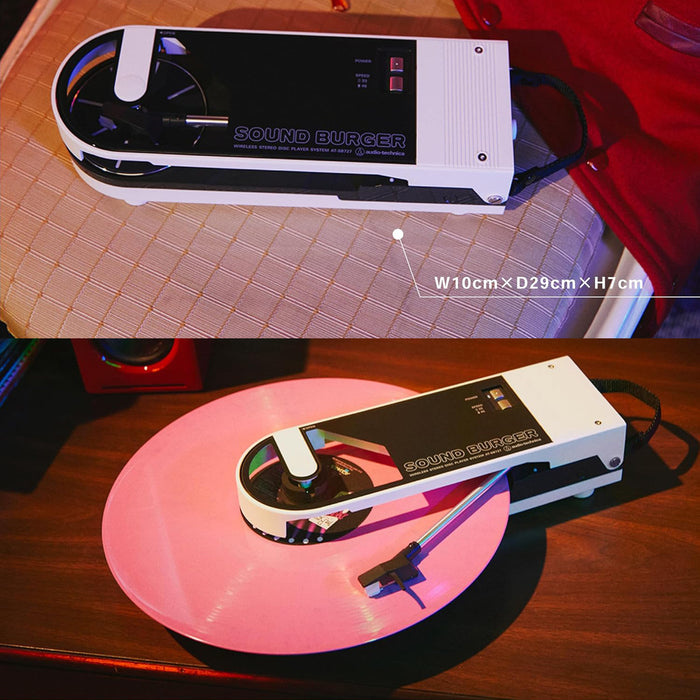 Audio-Technica AT-SB727 Sound Burger Portable Bluetooth Turntable BlackAudio-Technica AT-SB727 Sound Burger Portable Bluetooth Turntable Black