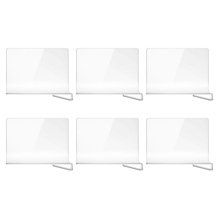 Artiss 6 Pack Closet Organizers and Storage Clear Shelf Dividers