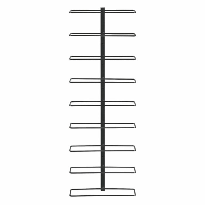 Artiss Wall Mounted Wine Rack 9 Bottles Display Storage Organizer Metal Black