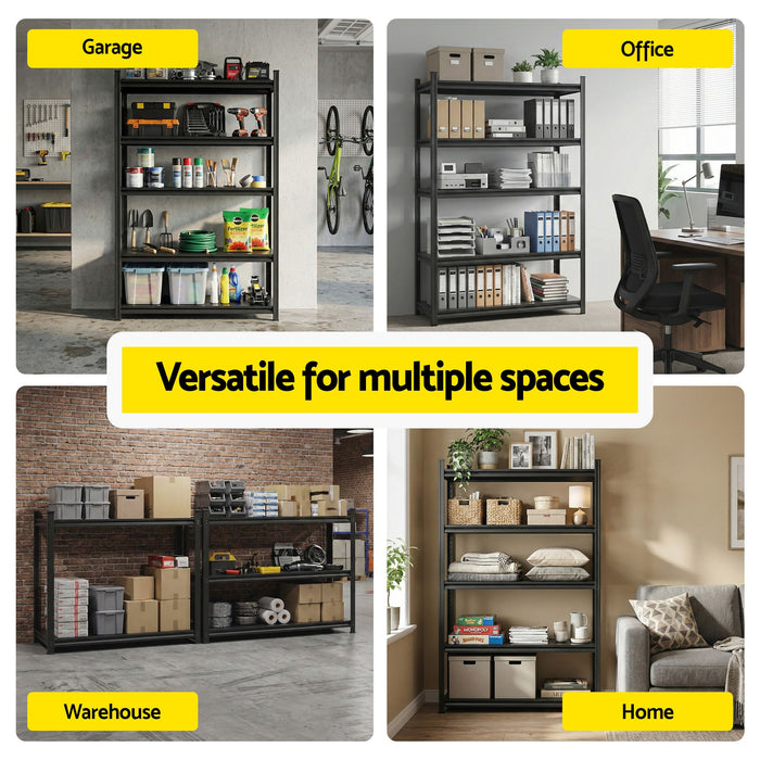 Giantz Garage Shelving 2.4X1.8m Warehouse Rack Storage Shelves Workshop Racks Steel